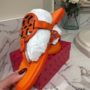 Tory Burch Orange/Poppy Sandals